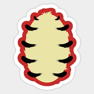Tiger Belly Costume Halloween Sticker